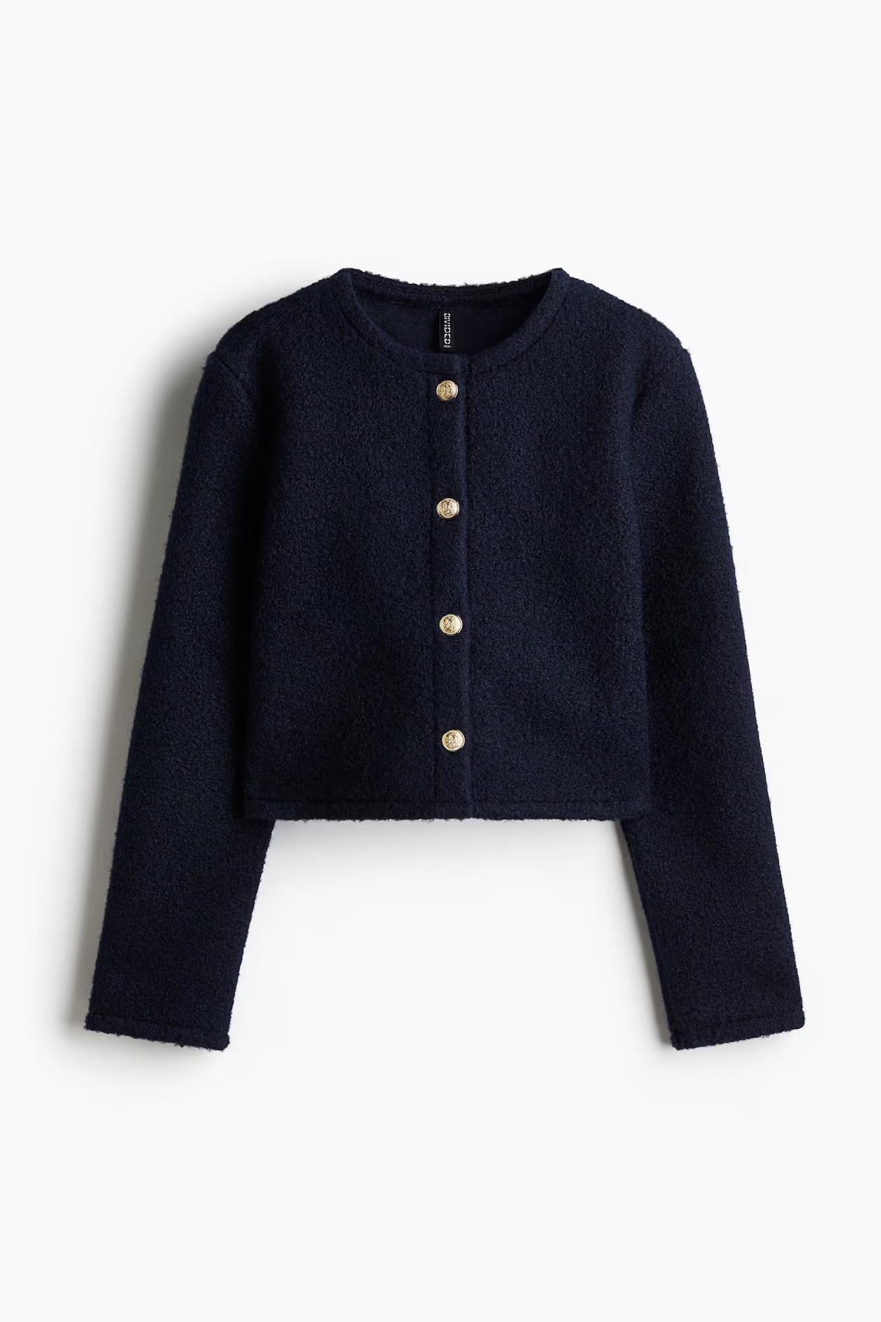 Bouclé-weave cardigan | H&M (UK, MY, IN, SG, PH, TW, HK)