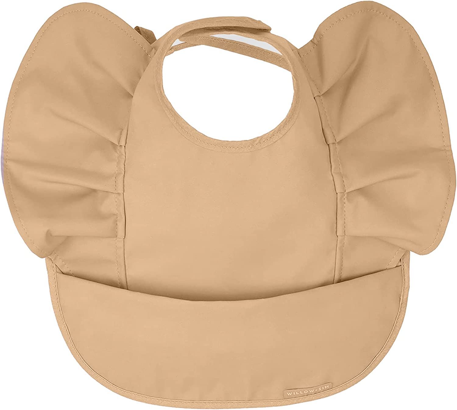 WILLOW + SIM Waterproof Baby Bib for Baby Girl - Better Than Silicone, Wipe Clean and Washable | Amazon (US)