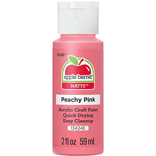 Apple Barrel Acrylic Paint, Peachy Pink 2 fl oz Classic Matte Acrylic Paint For Easy To Apply DIY Arts And Crafts, Art Supplies With A Matte Finish- Pack of 1 | Amazon (US)