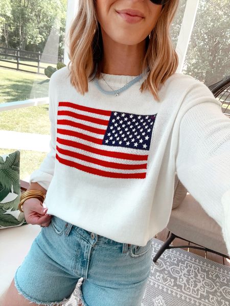 American Flag Sweater (runs big/ XS) 🇺🇸

patriotic, target, American flag 

#LTKSaleAlert #LTKStyleTip #LTKFindsUnder100