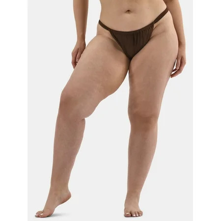 No Boundaries Women s Low Waist High Leg Cheeky Bikini Bottoms Sizes XXS-XXL | Walmart (US)
