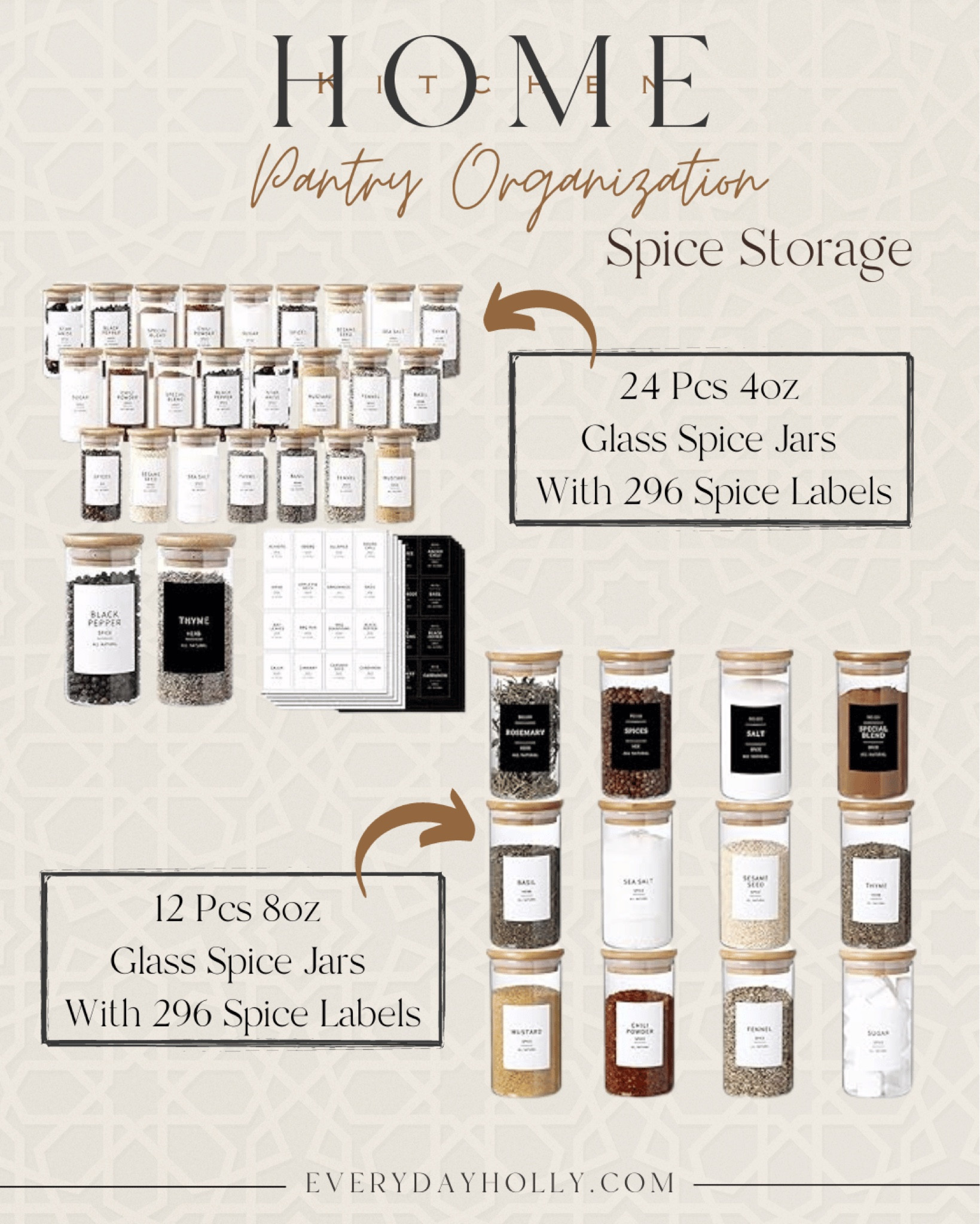 Spice Jar Storage

Home  Home essentials  Home finds  Spice jar  Spice storage  Minimalist labels  Bamboo lid  Pantry  Pantry refresh  

#LTKSeasonal #LTKhome #LTKfindsunder50