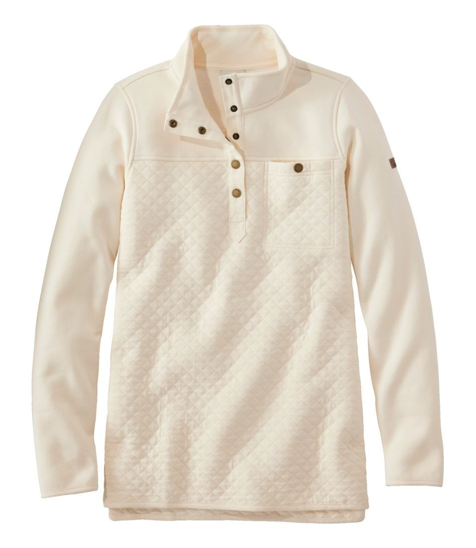 Women's Quilted Sweatshirt, Mockneck Tunic | L.L. Bean