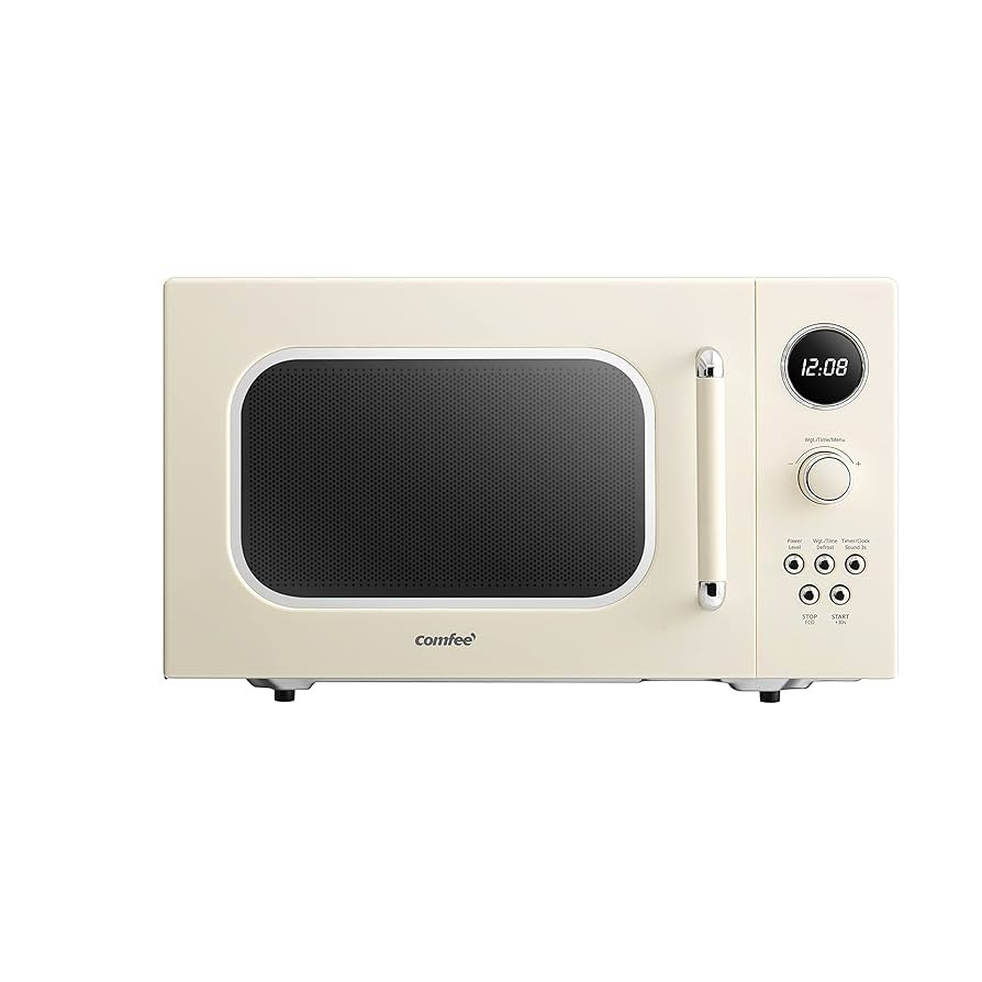 COMFEE' CM-M092AAT Retro Microwave with 9 Preset Programs, Fast Multi-stage Cooking, Turntable Re... | Amazon (US)