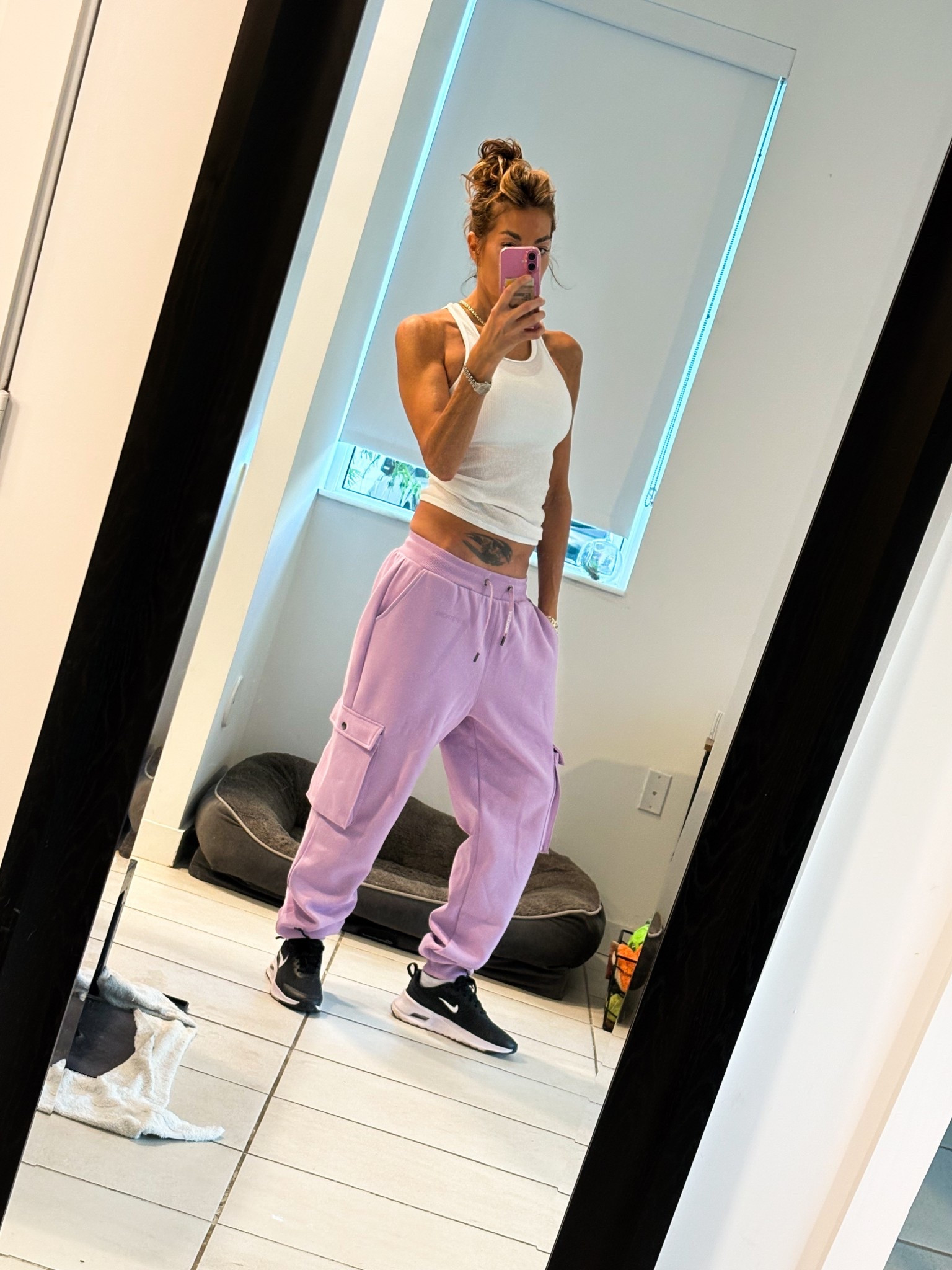 
Early gym sesh 
4:30 AM crew 💪🏼
No excuses. Just discipline.

These Lilac Mist cargo joggers are soft enough to stretch in, tough enough to hustle in—and they look 🔥 doing it.
Paired with my go-to black Nikes that carry me through the grind, set after set.

This life takes commitment, early mornings, and showing up for yourself before the world even wakes up.
And yeah… cute gear helps. 😉

Everything’s linked in my LTK.
For the girls who lift early, lead hard, and look good doing it.
#LTKfit #LTKCreator #MorningGrind #GymGirlEra #CargoJoggers #NikeStyle #DisciplineNotMotivation #430Crew #JustShowUp
