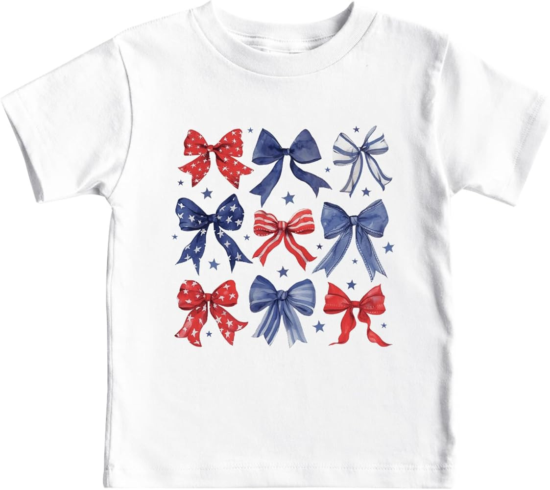 4th of July Shirts Toddler Boys Girls American Flag USA T-Shirt Kids Patriotic Tee Tops | Amazon (US)