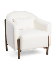 32.5in Jenny Peg Leg Boucle Accent Chair | TJ Maxx