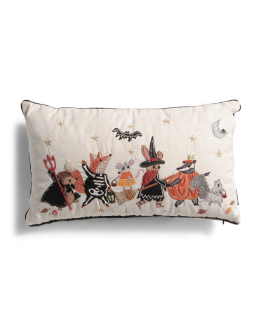 14x24 Dressed Up Critters Lumbar Pillow | TJ Maxx