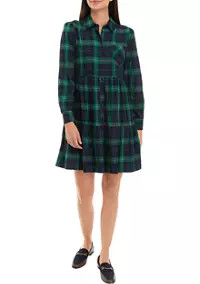 Crown & Ivy™ Women's Plaid Shirtdress | Belk
