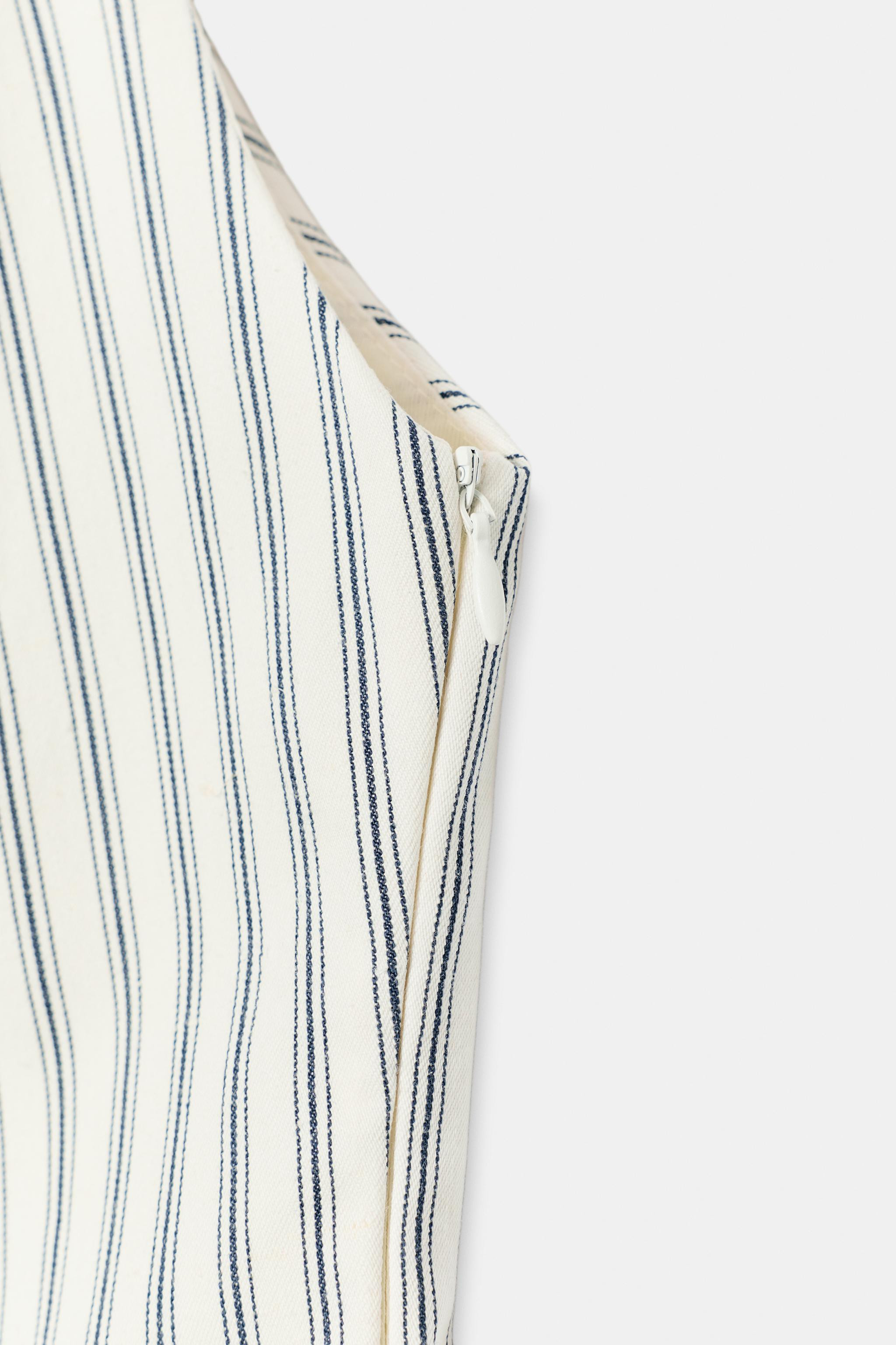 STRIPED MINI DRESS WITH BUTTONS | Zara UK