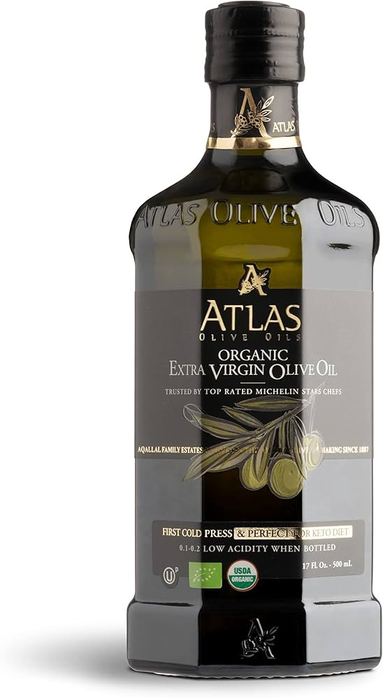 Atlas Organic Cold Pressed Moroccan Extra Virgin Olive Oil, Polyphenol Rich | EVOO From Morocco, ... | Amazon (US)