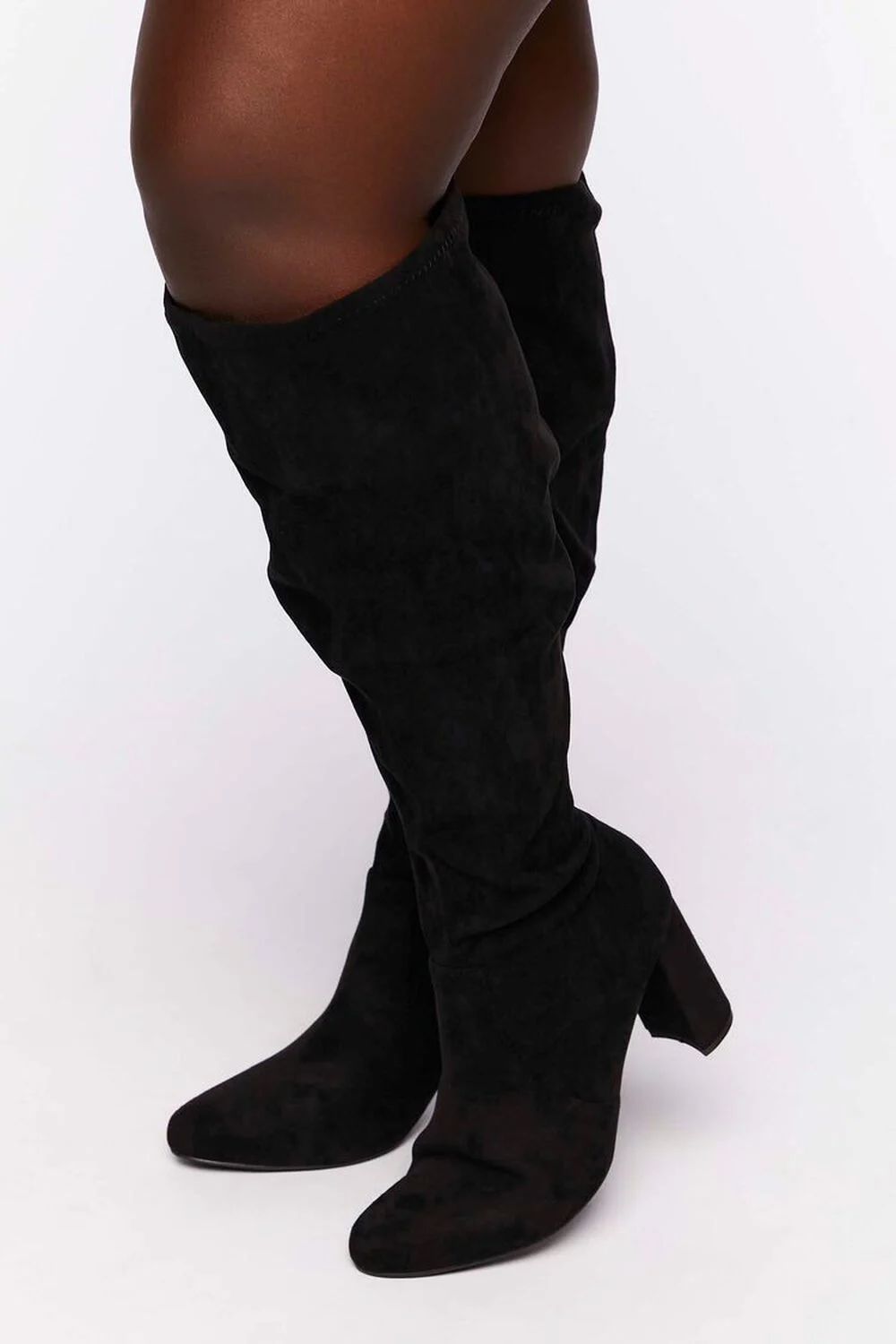 Faux Suede Over-the-Knee Boots (Wide) | Forever 21 (US)