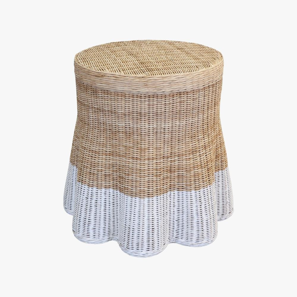 Dipped Scallop Drink Table | Dear Keaton