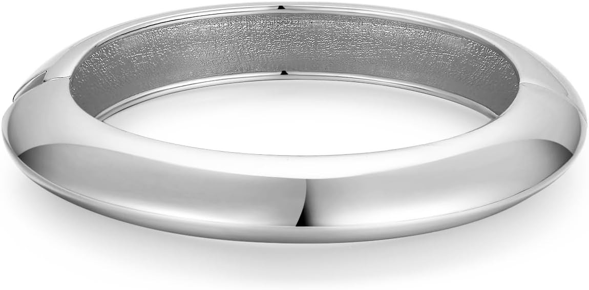 CONRAN KREMIX Chunky Gold Cuff Bangle Bracelets For Women Trendy Hinged Cuff Open Wide Gold Brace... | Amazon (US)