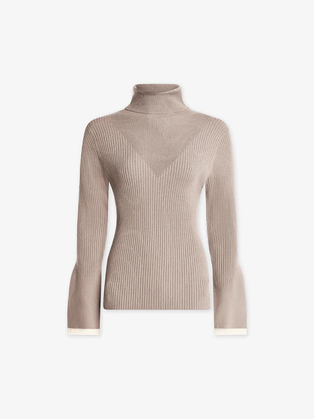Ravena Rib Knit High Neck Top | Varley US | Varley USA