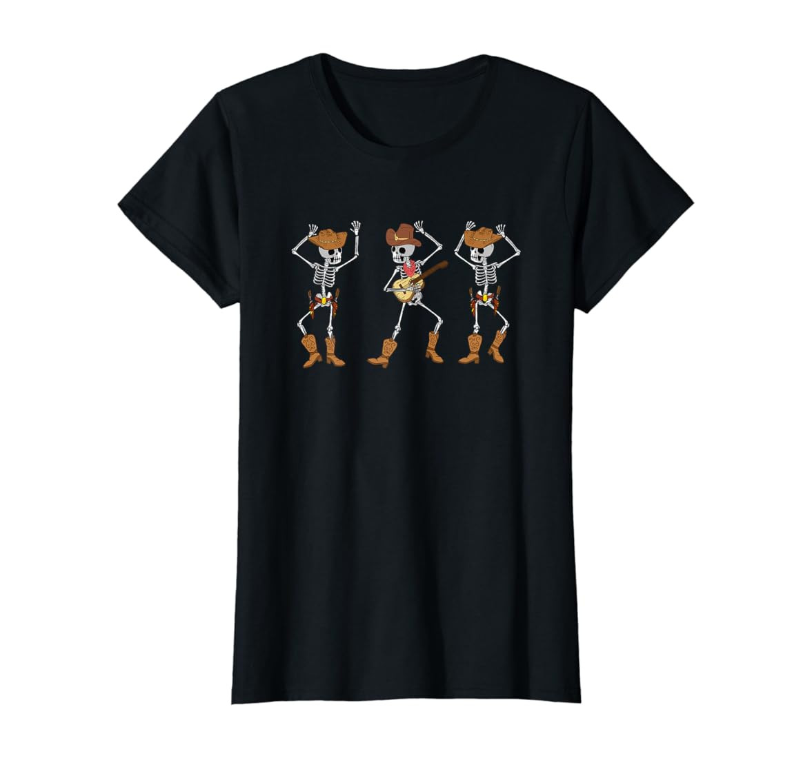 Dancing Skeletons Dance Funny Cowboy Skeletons Cowboy Music T-Shirt | Amazon (US)