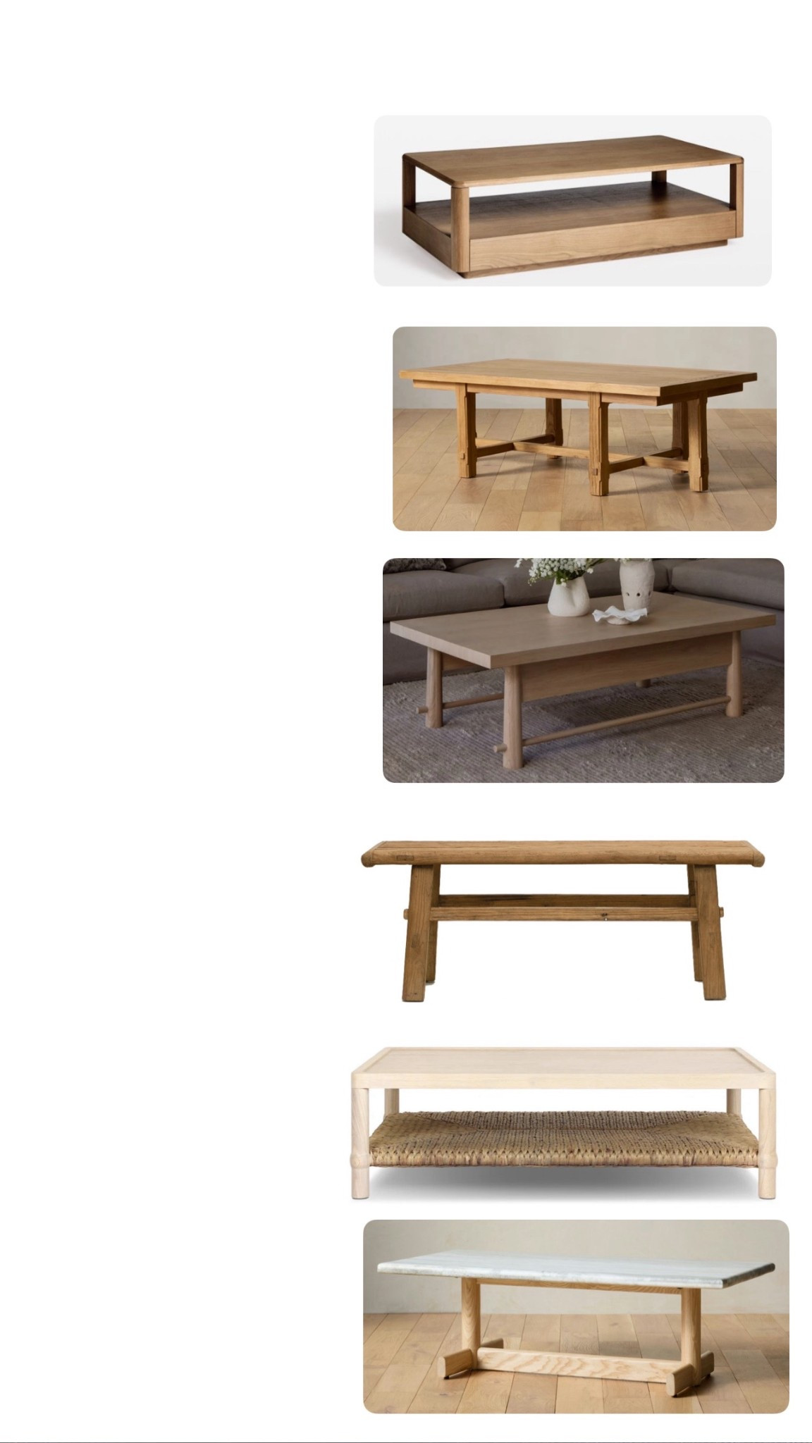 rectangular coffee tables 

#LTKHome