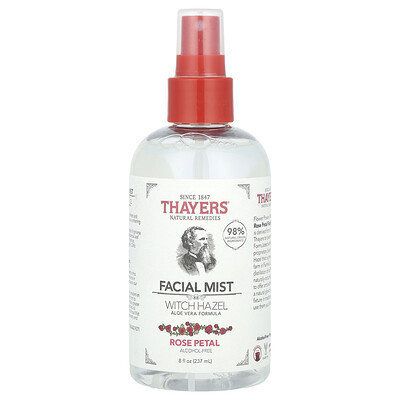 Thayers, Witch Hazel Facial Mist, Alcohol-Free, Rose Petal, 8 fl oz (237 ml) | iHerb