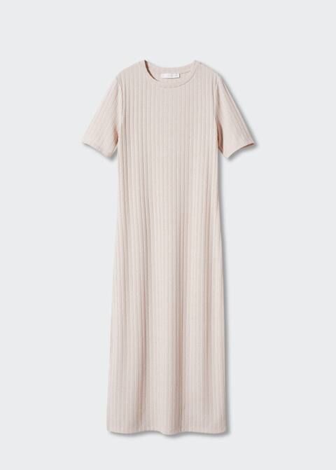 Ribbed knit dress | MANGO (UK)