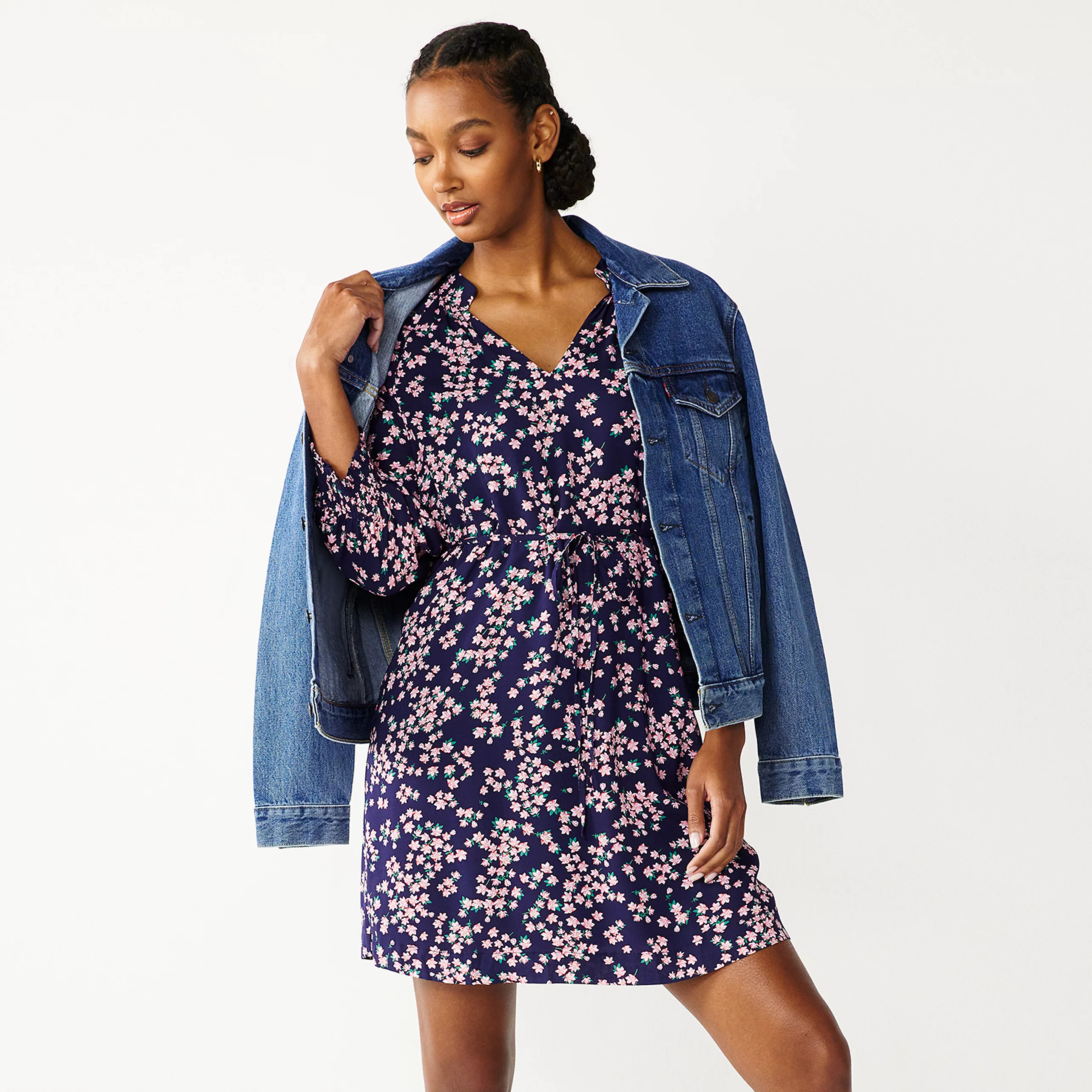 Women's DRAPER JAMES RSVP™ V-Neck Smocked Sleeve Dress | Kohl's