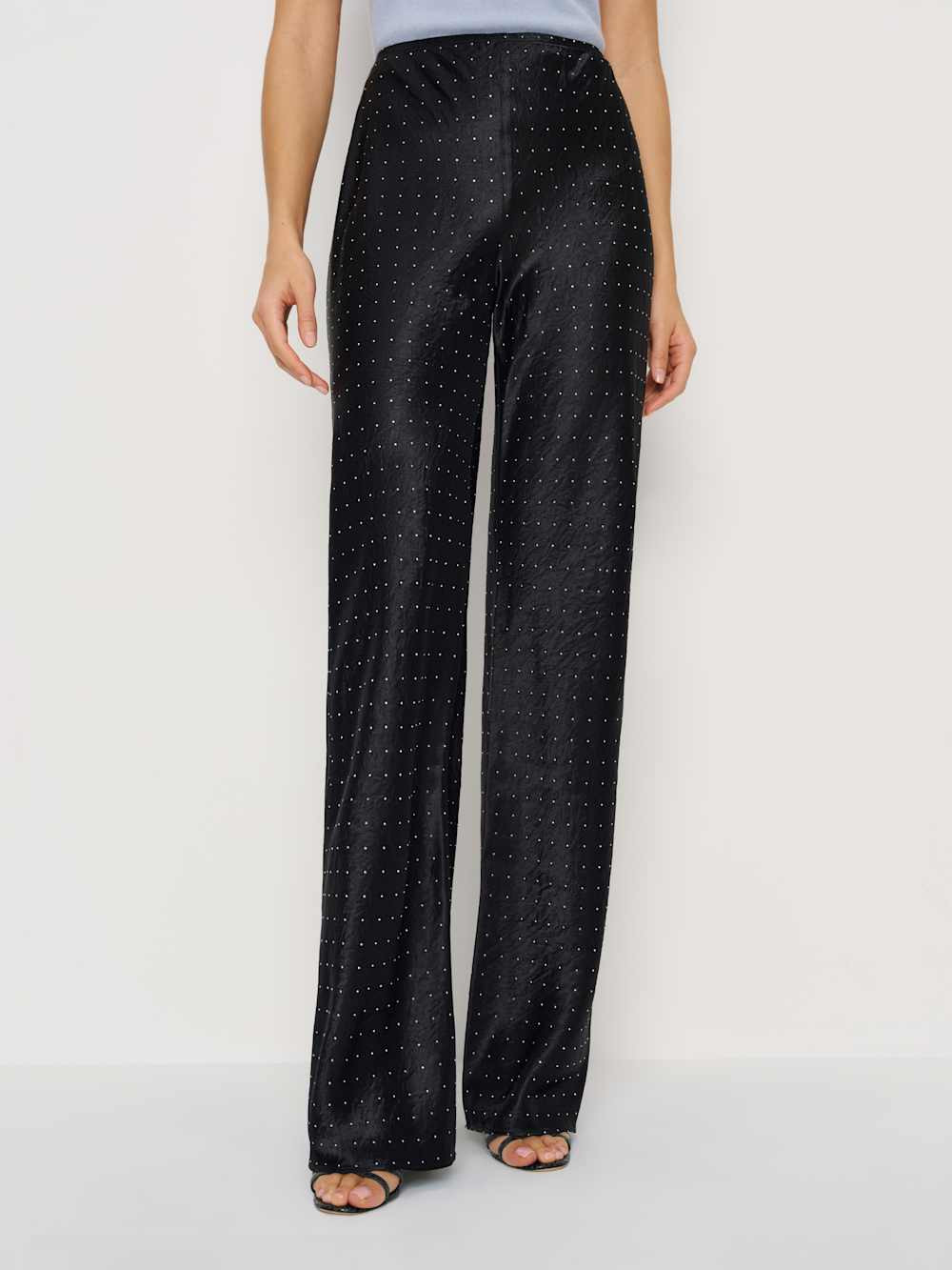 Gale Satin Mid Rise Bias Pant | Reformation (Global)