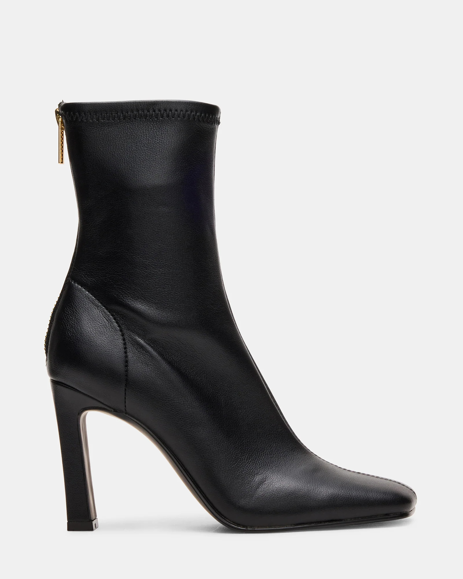 KHELAN Black Square-Toe Heeled Women's Ankle Boot | Steve Madden (US)