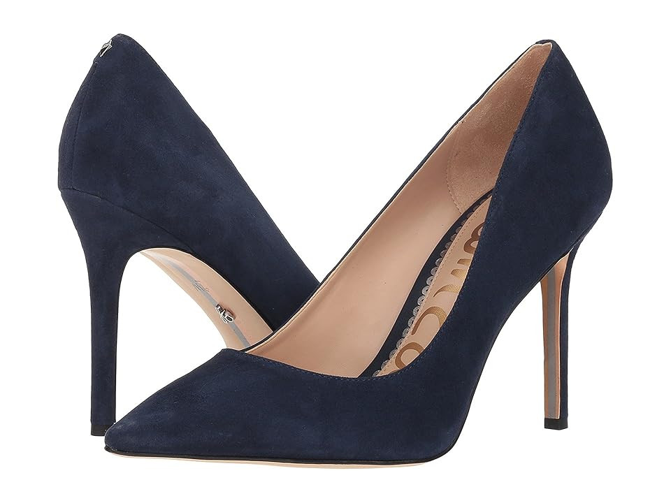 Sam Edelman Hazel Women's Shoes Baltic Navy Suede Leather : 8.5 M, Leather/Synthetic/Textile | Zappos