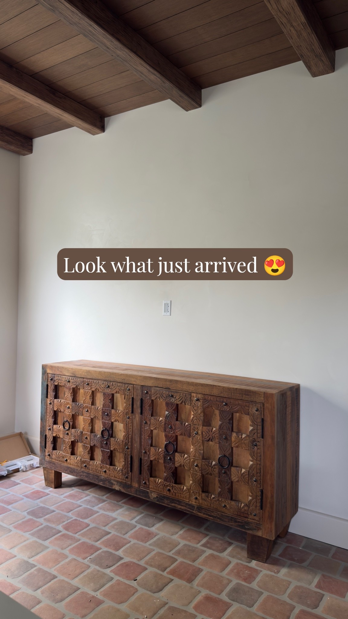 #ad My DREAM sideboard from @wayfair has arrived! I’ve had my eye on this one for years and found the perfect spot for it off the Spanish Sanctuary kitchen. 

The tile floors are from @wayfair, too. Linked them + similar options below!

#Wayfair #WayfairPartner

#LTKHome