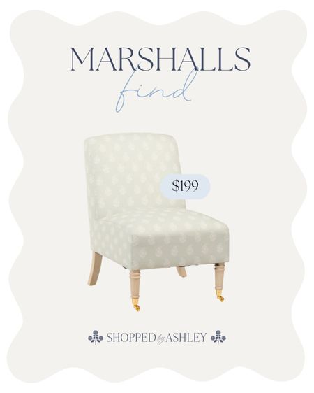 This pretty Lillian August chair was just added online at Marshalls! Don’t forget to use code SHIP89 on orders $89+ 🙌🏻

Chair with casters, TJ Maxx, Marshalls, HomeGoods, designer look, look for less, coastal grandmillennial, grandmillennial home, coastal home, green and white 

#LTKHome #LTKStyleTip