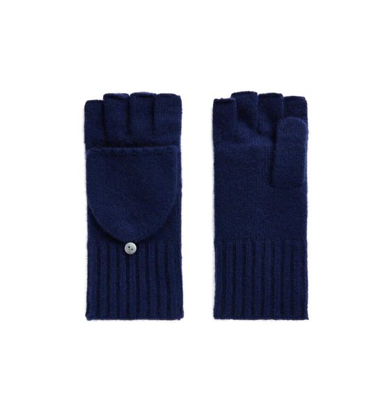 Cashmere Gloves - Navy Cashmere | Hill House Home