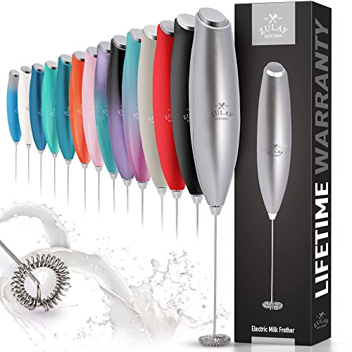 Zulay Powerful Milk Frother for Coffee with Upgraded Titanium Motor - Handheld Frother Electric W... | Amazon (US)