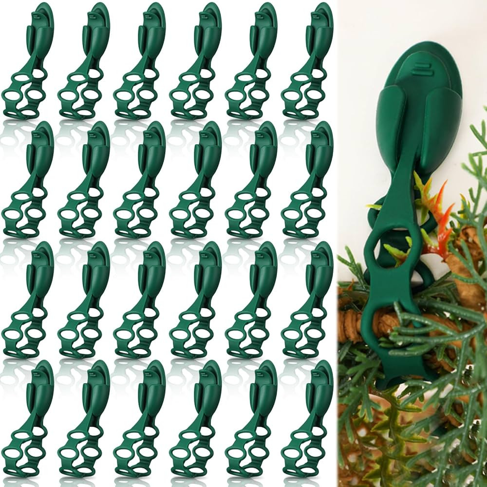 24 Pack Christmas Garland Ties Garland Hangers for Mantle Christmas Stocking Holder Stretchable R... | Amazon (US)