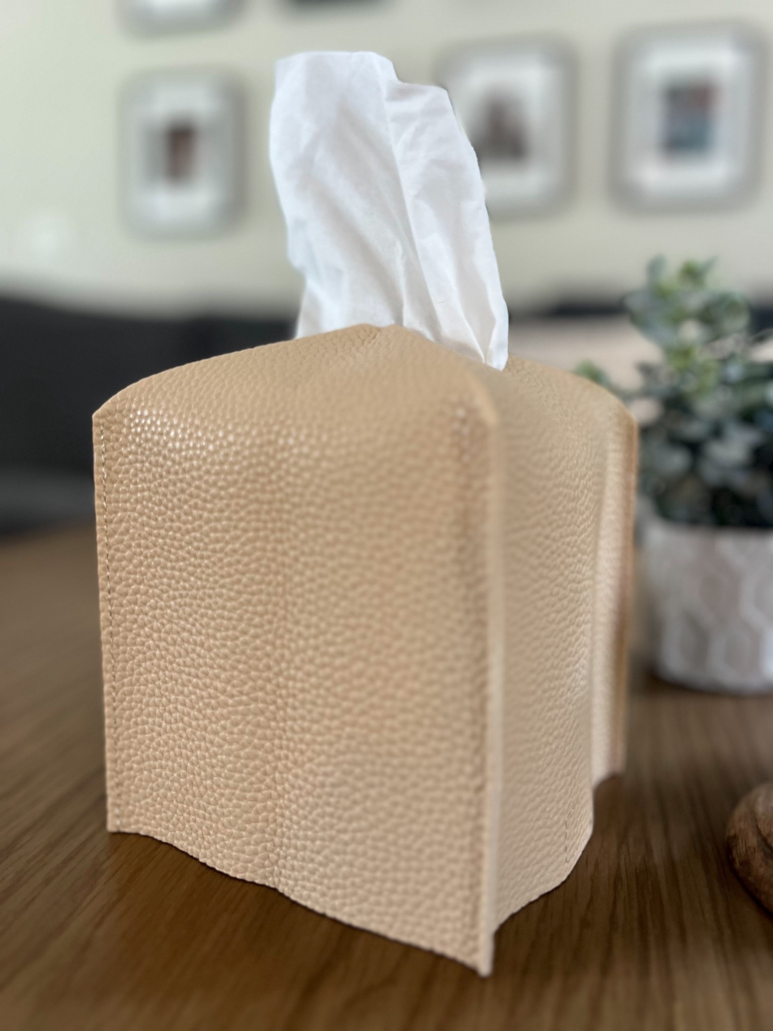 Leather tissue box cover to look more aesthetically appealing 

#LTKHome