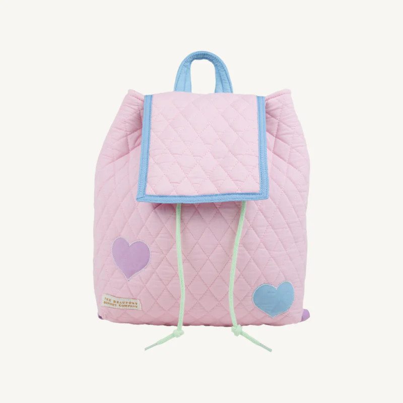 Bitty Backpack (Quilted) - Palm Beach Pink with Lauderdale Lavender an | The Beaufort Bonnet Company