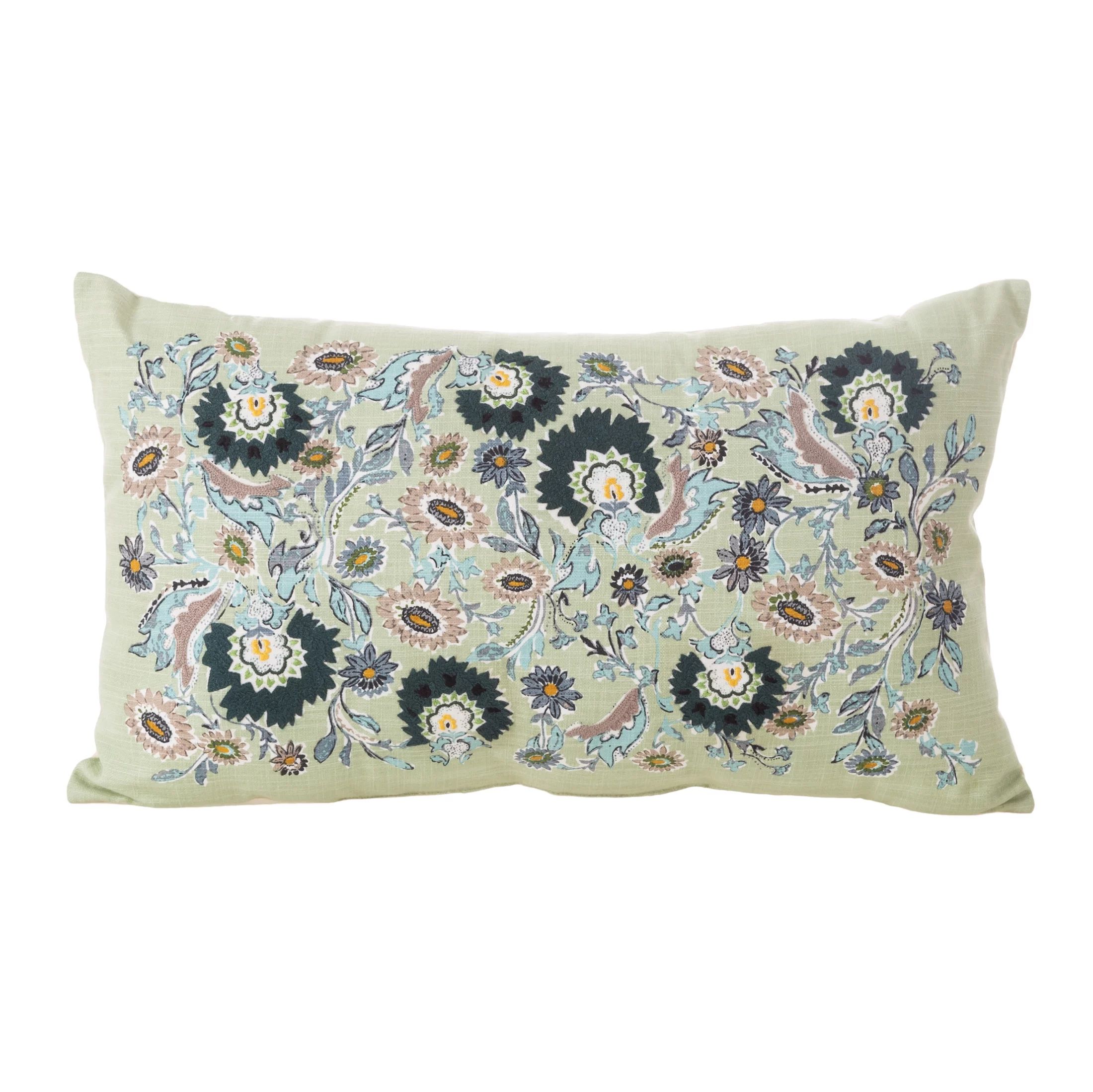 Beautiful Decorative Pillow 14”x24” Floral Paisley by Drew Barrymore | Walmart (US)