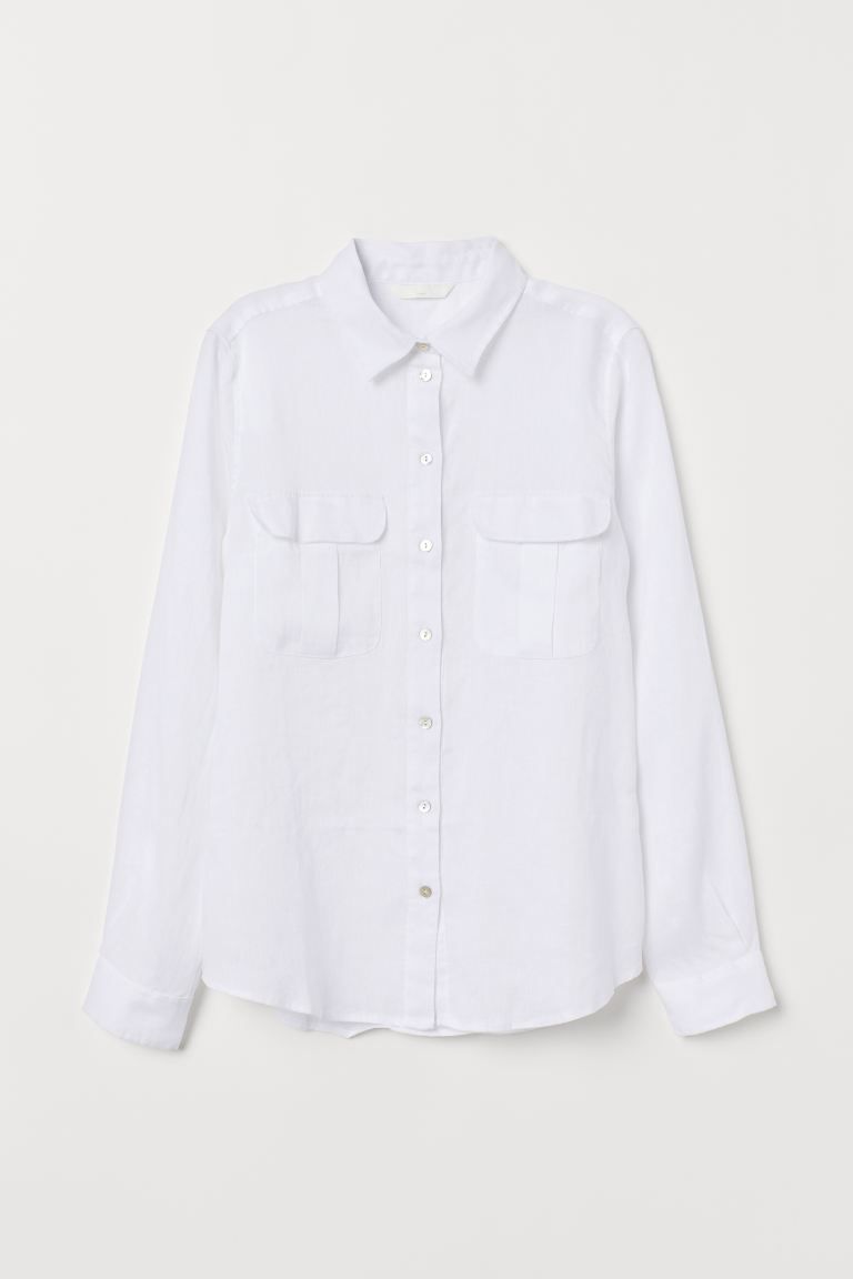 Linen blouse | H&M (UK, MY, IN, SG, PH, TW, HK)