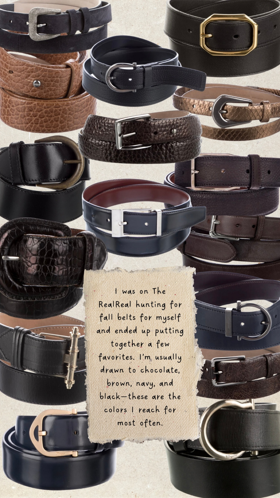 Designer fall belts ❤️