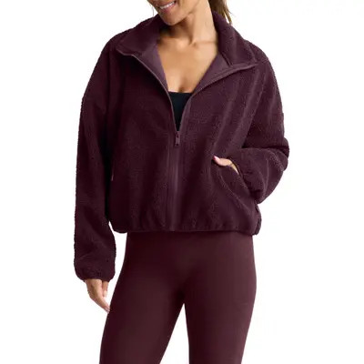 Beyond Yoga Unity Zip Jacket in Misty Blue Heather at Nordstrom, Size Large | Nordstrom