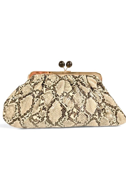 Taylor Snake Print Clutch Handbag | The Willow Tree