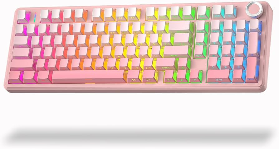 Aula F99 Pro Wireless Silent Mechanical Keyboard with Knob, BT5.0/2.4GHz/USB-C Hot Swappable, Pre... | Amazon (US)