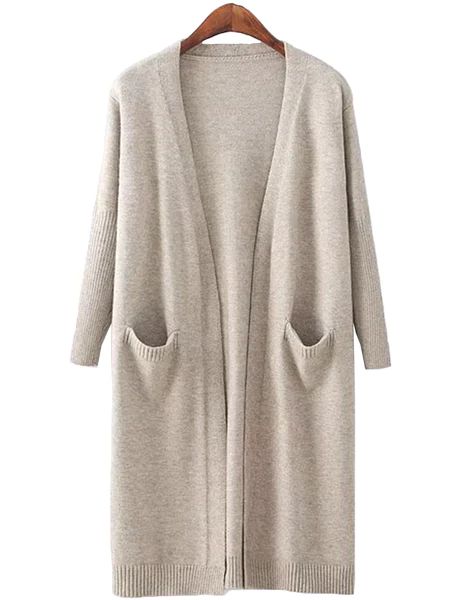 'Carrie' Open Wrap Pocket Long Cardigan | Goodnight Macaroon