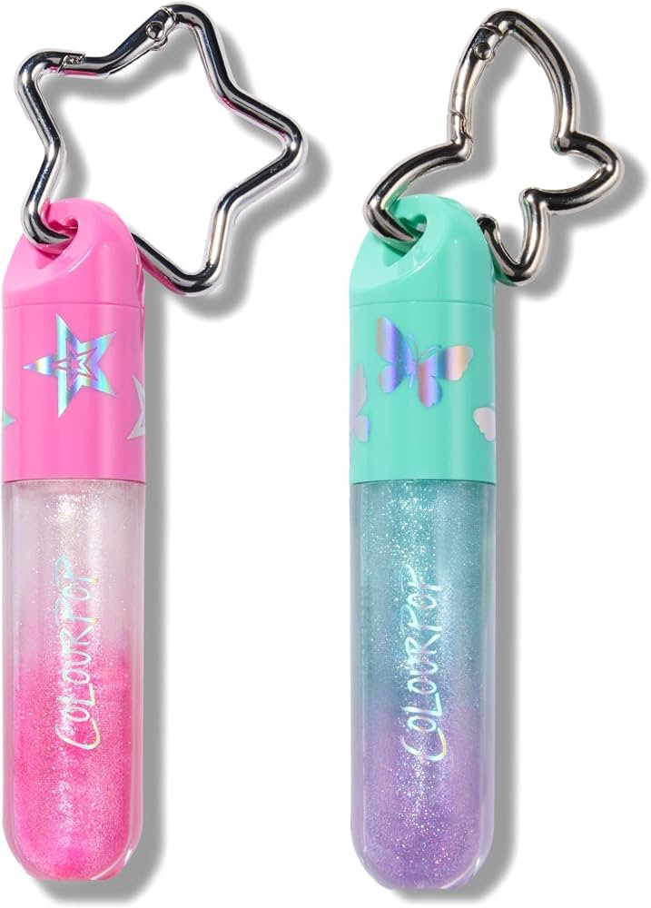 ColourPop x Disney's Hannah Montana Shimmer Lip Gloss Keychain Duo - 2 High-Shine Glosses in Secr... | Amazon (US)