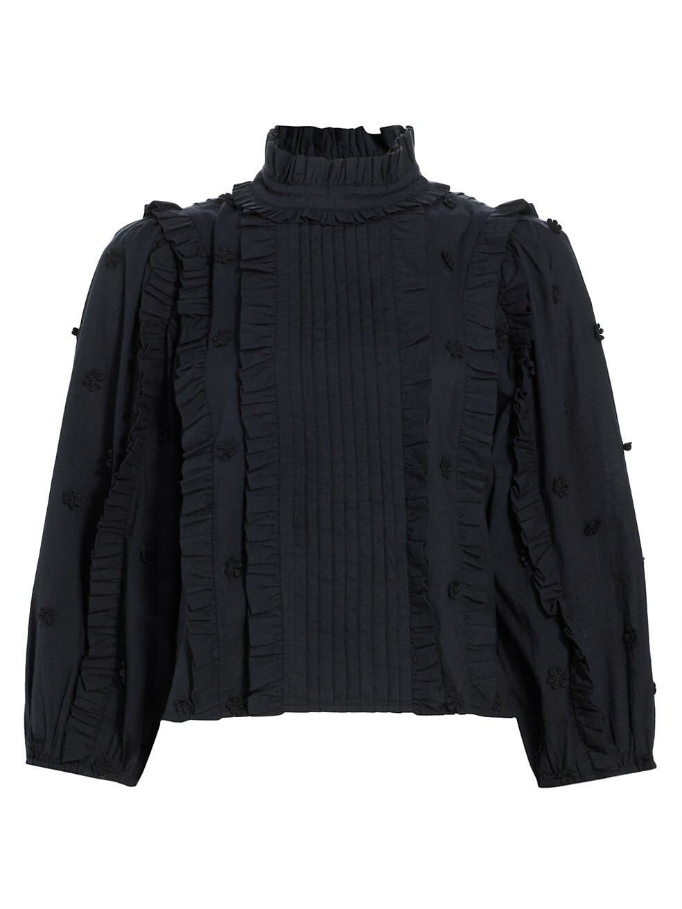 3D Flower Ruffle Blouse | Saks Fifth Avenue