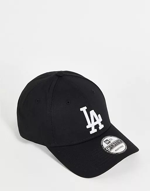 New Era MLB 9forty LA Dodgers adjustable cap in black | ASOS (Global)