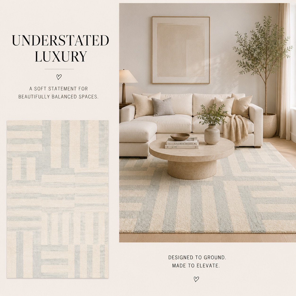 oft texture, timeless design, and just the right touch of luxury ✨

This rug brings warmth, dimension, and effortless elegance to any space. The kind of piece that makes a room feel finished the moment it hits the floor. 🤍🏡

#LTKHome #HomeDecorFinds #MinimalLuxury #NeutralHome #InteriorInspo #LTKStyle 

 #LTKU #LTKHome #LTKSaleAlert