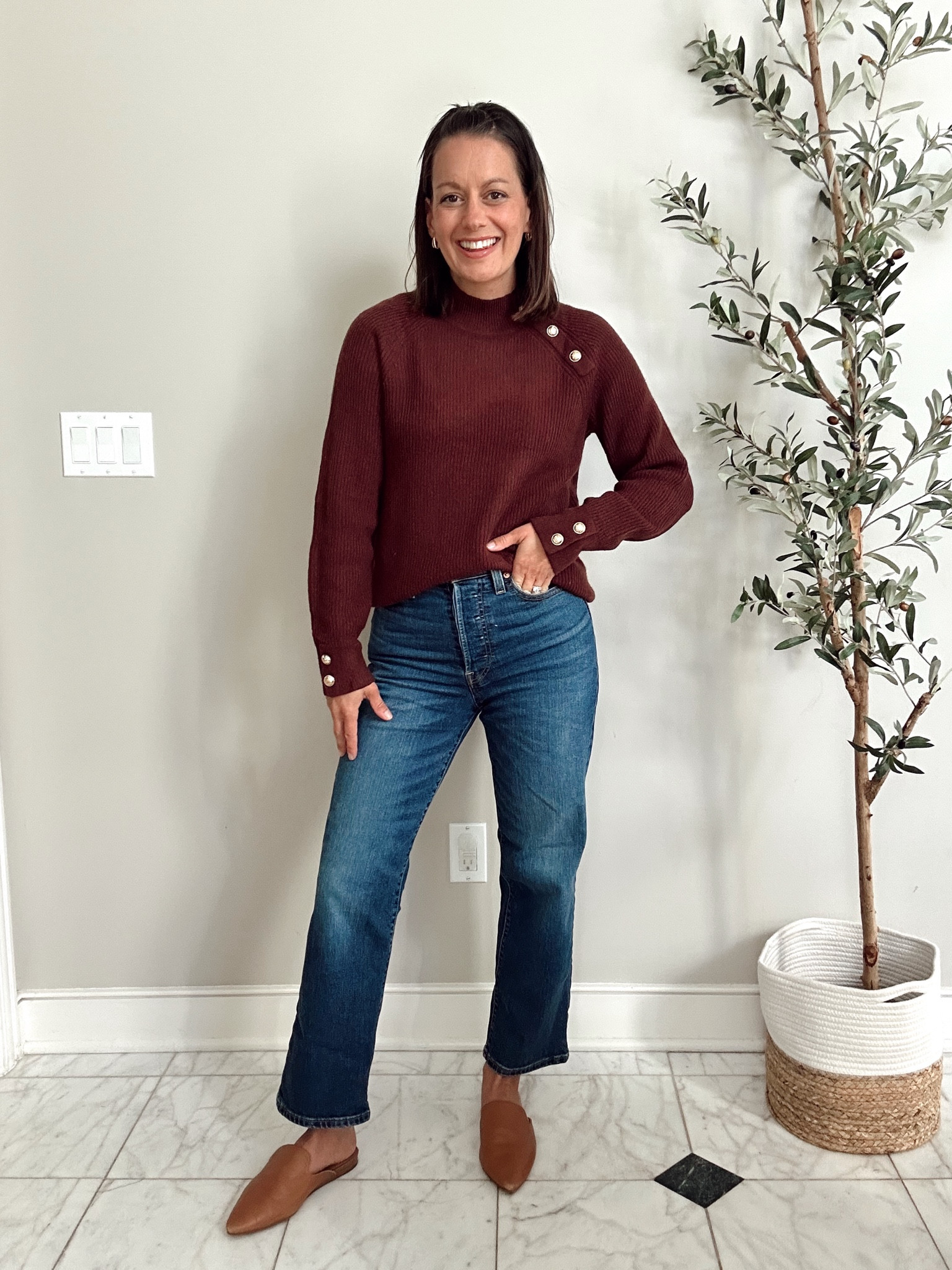 Thanksgiving outfit idea - amazon sweater runs true to size, I’m wearing a small. Jeans run true to size.

#LTKHoliday #LTKSeasonal #LTKFindsUnder50