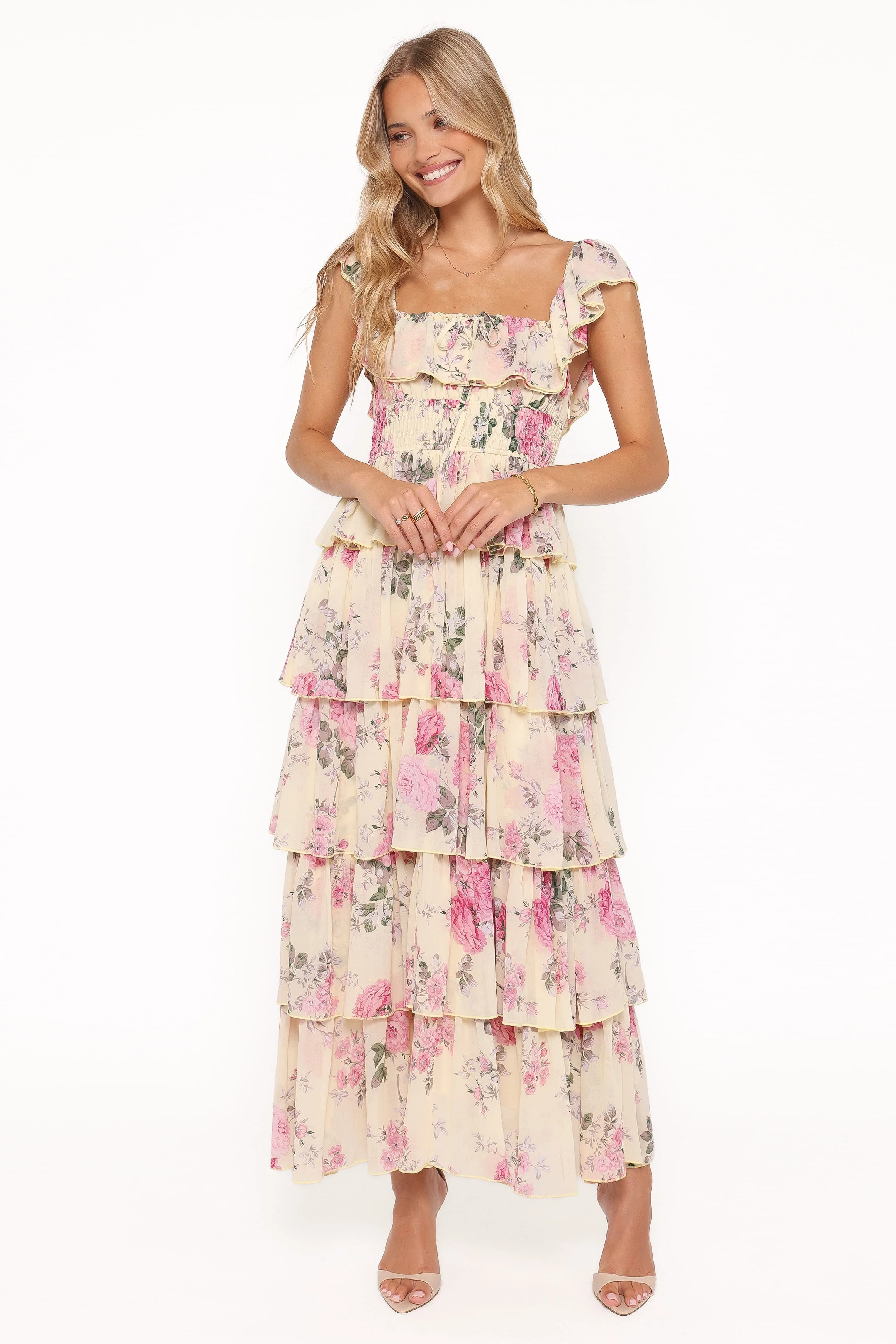 Belle Maxi Dress - Yellow Floral | Petal & Pup (US)