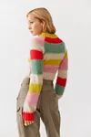 UO Avery Striped Mock Neck Sweater | Urban Outfitters (US and RoW)