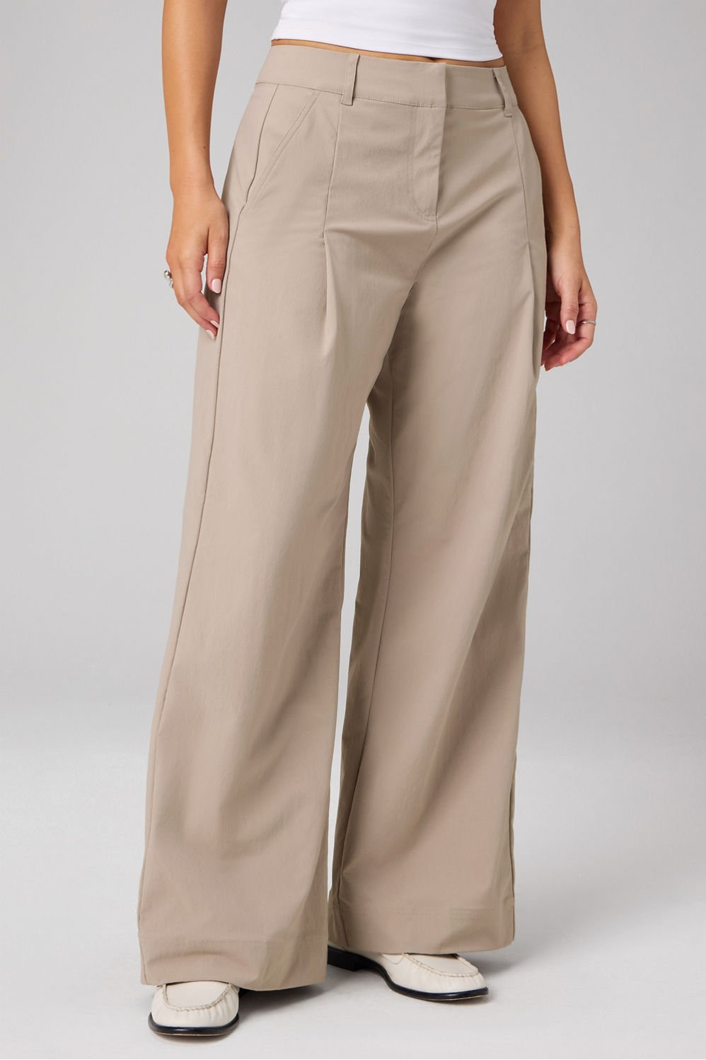 Everyday Wide Leg Mid-Rise Trouser | Fabletics