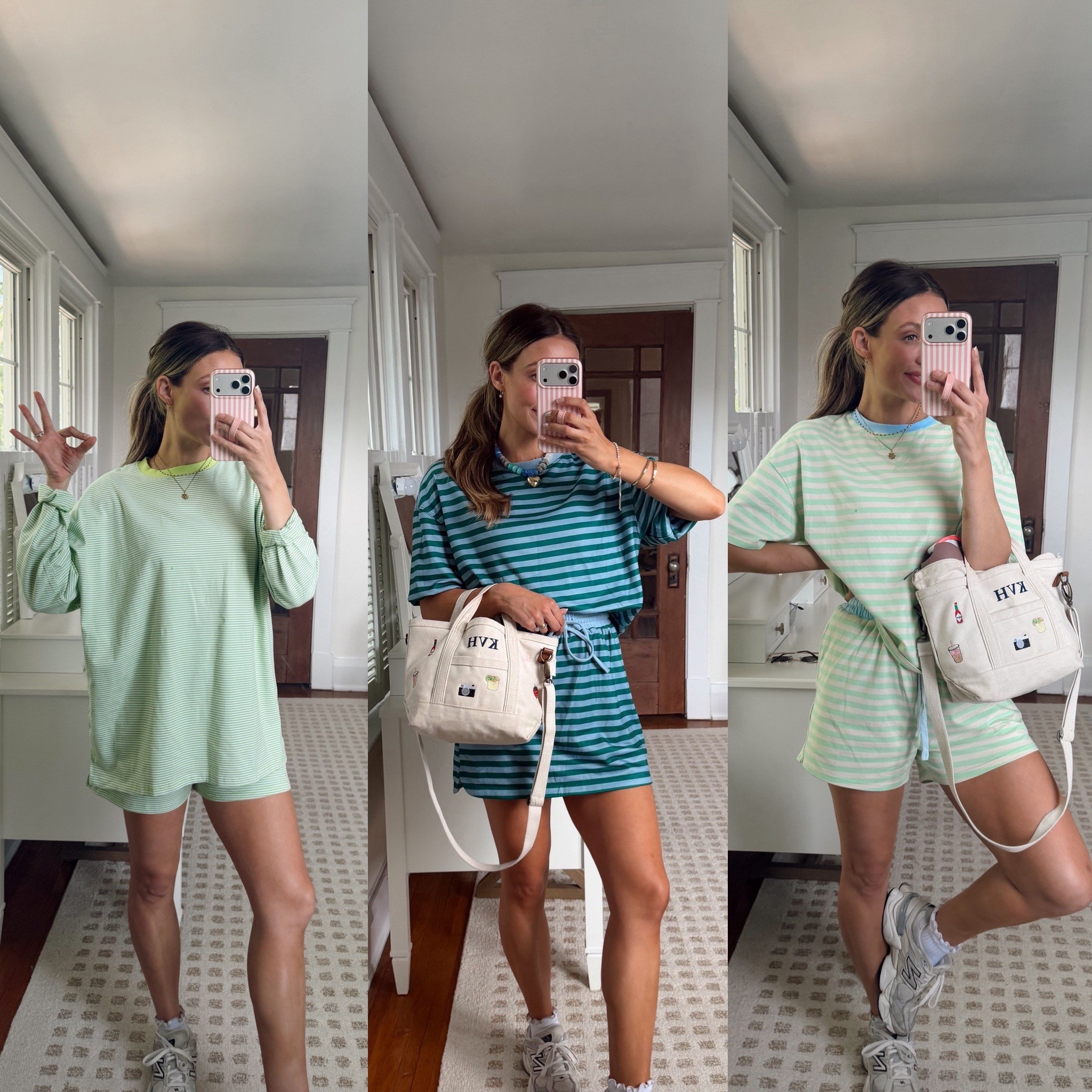 Size M stripe matching sets for spring and summer 

#LTKootd #LTKgrwm #LTKmomlife